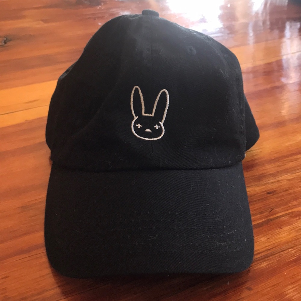 Black bunny hat